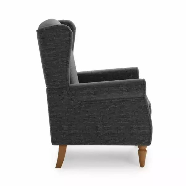 Dunelm Oswald Self Assembly Chenille Chair 4 Dunelm Oswald Self Assembly Chenille Chair - Image 4