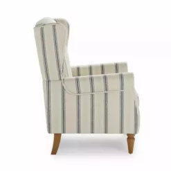 Dunelm Oswald Self Assembly Pinstripe Armchair Folkstone Blue -Dunelm Sales Store 30766628 alt03