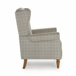 Dunelm Oswald Window Pane Check Wingback Armchair -Dunelm Sales Store 30766634 alt04