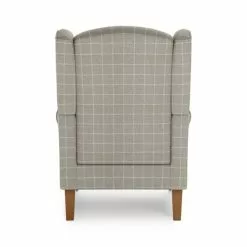 Dunelm Oswald Window Pane Check Wingback Armchair -Dunelm Sales Store 30766634 alt05