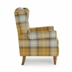 Dunelm Oswald Check Wingback Armchair -Dunelm Sales Store 30766644 alt04
