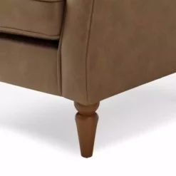 Dunelm Oswald Mocha Distressed Faux Leather Armchair -Dunelm Sales Store 30766646 alt05