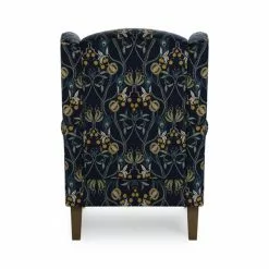 Dunelm Oswald Navy Havisham Print Wingback Armchair -Dunelm Sales Store 30766650 alt04
