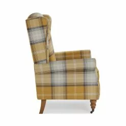 Dunelm Oswald Grande Check Wingback Armchair -Dunelm Sales Store 30766655 alt04