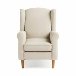Dunelm Oswald Sandstone Sherpa Wingback Armchair -Dunelm Sales Store 30766657 alt02