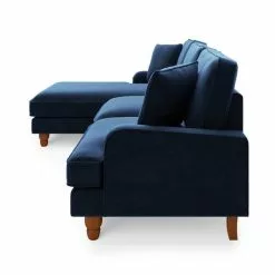 Dunelm Beatrice Matte Velvet Left Hand Corner Chaise -Dunelm Sales Store 30767107 alt03