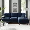 Dunelm Beatrice Matte Velvet Right Hand Corner Chaise