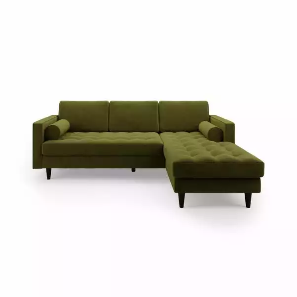 Dunelm Zoe Velvet Right Hand Corner Sofa 2 Dunelm Zoe Velvet Right Hand Corner Sofa - Image 2