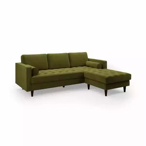 Dunelm Zoe Velvet Right Hand Corner Sofa 3 Dunelm Zoe Velvet Right Hand Corner Sofa - Image 3