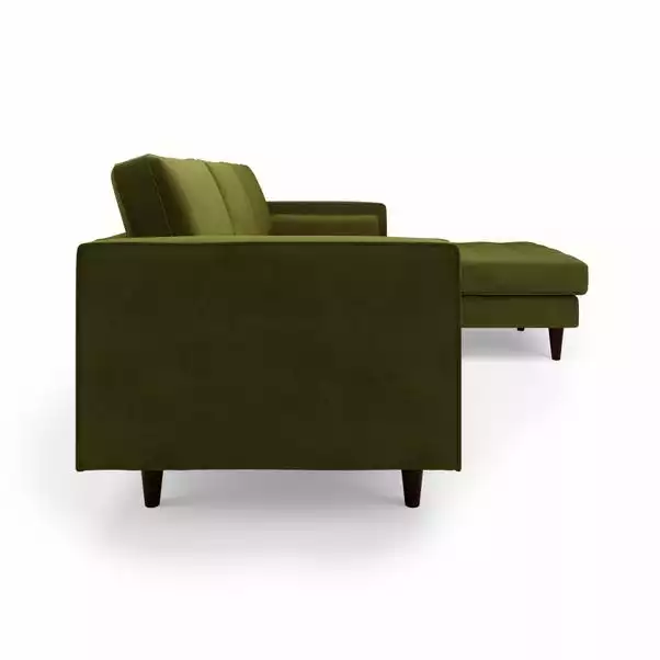 Dunelm Zoe Velvet Right Hand Corner Sofa 4 Dunelm Zoe Velvet Right Hand Corner Sofa - Image 4