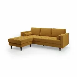 Dunelm Zoe Velvet Left Hand Corner Sofa -Dunelm Sales Store 30767178 alt02