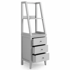Dunelm Lynton 3 Drawer Ladder Bedside Table, Grey -Dunelm Sales Store 30768459 alt04