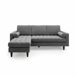 Dunelm Alfie Velvet Corner Chaise 8 Dunelm Alfie Velvet Corner Chaise -Dunelm Sales Store 30768604 alt02