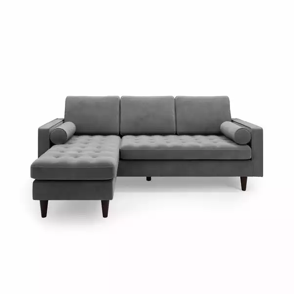 Dunelm Alfie Velvet Corner Chaise 3 Dunelm Alfie Velvet Corner Chaise - Image 3