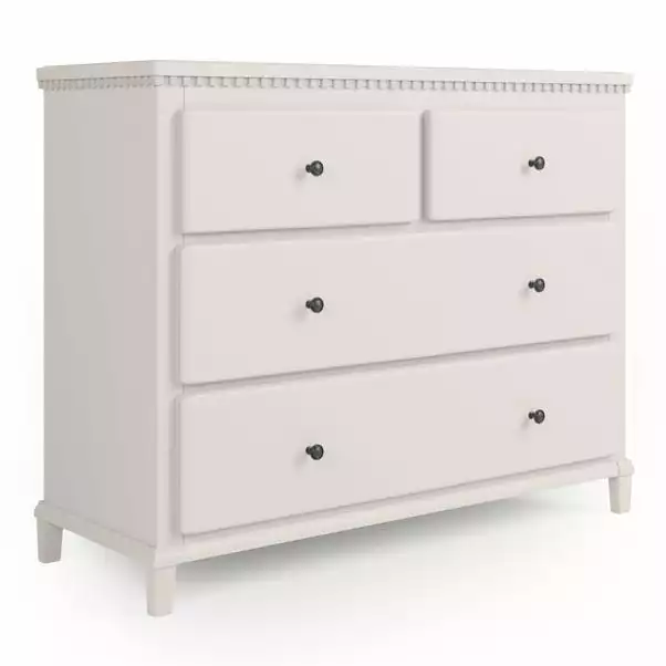 Dunelm Marco 4 Drawer Chest, Ivory 2 Dunelm Marco 4 Drawer Chest, Ivory - Image 2