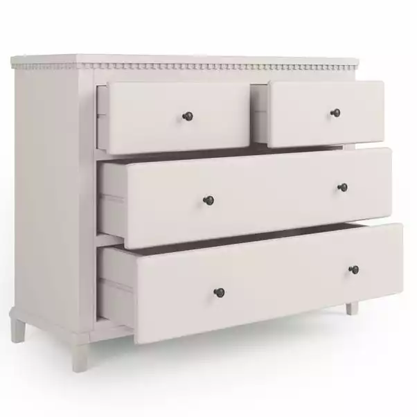 Dunelm Marco 4 Drawer Chest, Ivory 5 Dunelm Marco 4 Drawer Chest, Ivory - Image 5