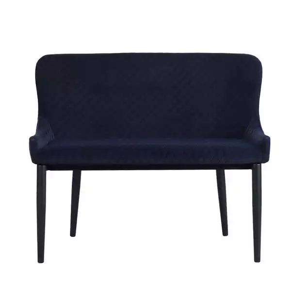 Dunelm Montreal Small Velvet Dining Bench Seat 1 Dunelm Montreal Small Velvet Dining Bench Seat