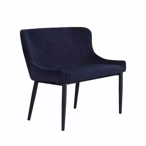 Dunelm Montreal Small Velvet Dining Bench Seat 2 Dunelm Montreal Small Velvet Dining Bench Seat - Image 2