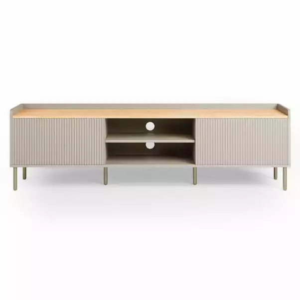 Dunelm Georgi Extra Wide TV Unit Natural 3 Dunelm Georgi Extra Wide TV Unit Natural - Image 3
