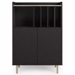 Dunelm Georgi Vinyl Cabinet Black 8 Dunelm Georgi Vinyl Cabinet Black -Dunelm Sales Store 30769724 alt02