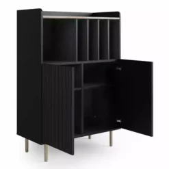 Dunelm Georgi Vinyl Cabinet Black 10 Dunelm Georgi Vinyl Cabinet Black -Dunelm Sales Store 30769724 alt04
