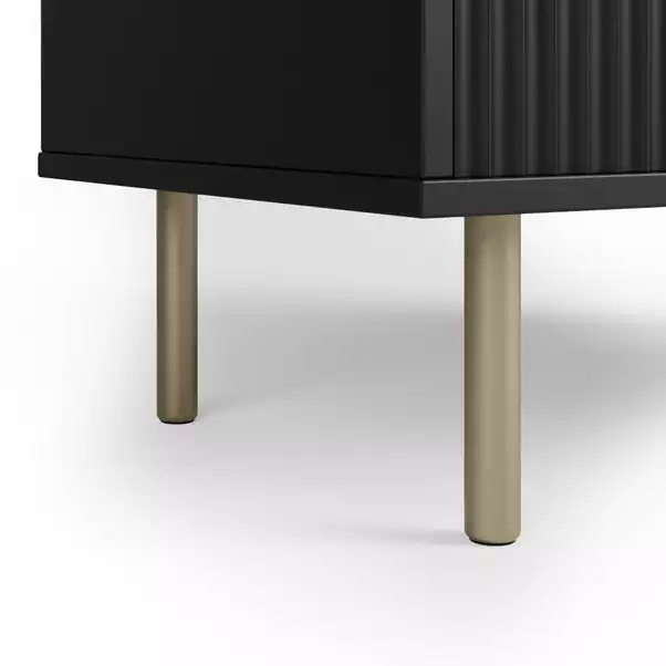 Dunelm Georgi Vinyl Cabinet Black 6 Dunelm Georgi Vinyl Cabinet Black - Image 6