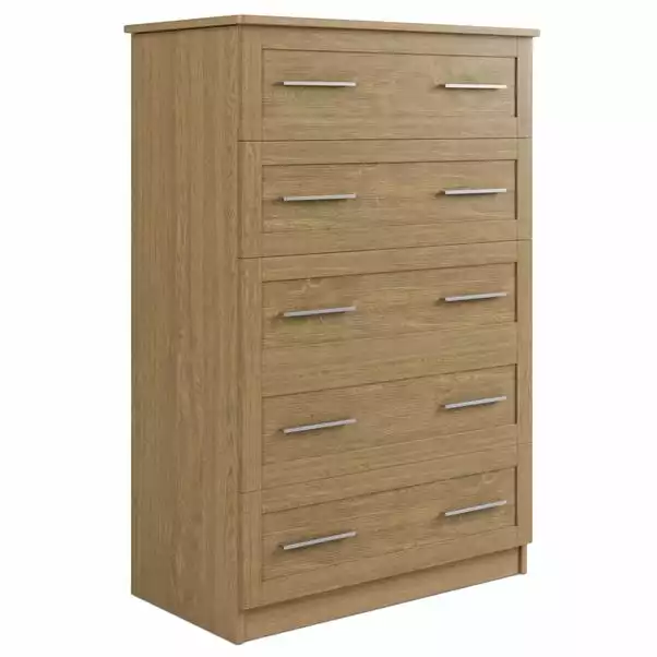 Dunelm Toby 5 Drawer Chest 2 Dunelm Toby 5 Drawer Chest - Image 2