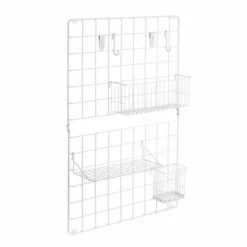 Dunelm Metal Peg Board With Accessories White -Dunelm Sales Store 30769838 alt02
