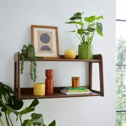 Dunelm Elements Beechwood Wall Shelving Unit