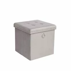 Dunelm Luxe Traveller Grey Velvet Cube -Dunelm Sales Store 30769866 alt03