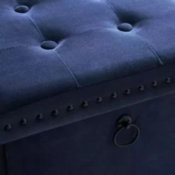 Dunelm Luxe Traveller Navy Velvet Cube -Dunelm Sales Store 30769868 alt02