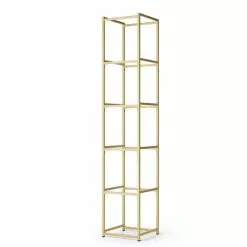 Dunelm Modular 6 Shelf Gold Frame Component