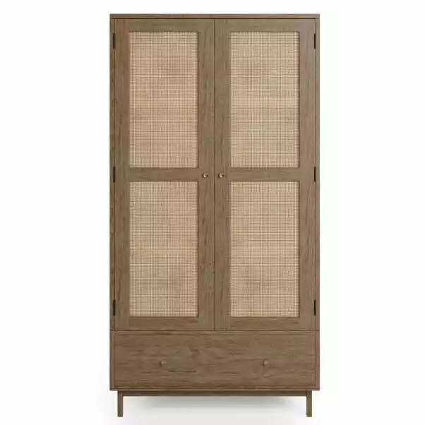 Dunelm Indi Double Wardrobe, Mango Wood 3 Dunelm Indi Double Wardrobe, Mango Wood - Image 3