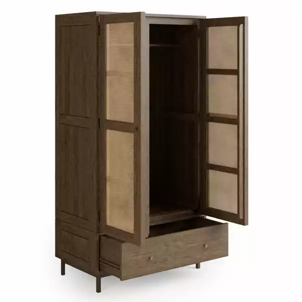 Dunelm Indi Double Wardrobe, Mango Wood 5 Dunelm Indi Double Wardrobe, Mango Wood - Image 5