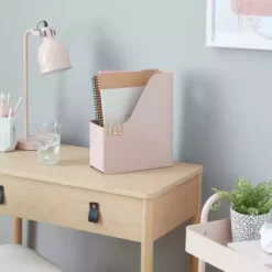 Elements Steel Magazine Holder Peach Blush