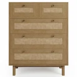 Dunelm Indi 5 Drawer Chest, Mango Wood -Dunelm Sales Store 30770719 alt02