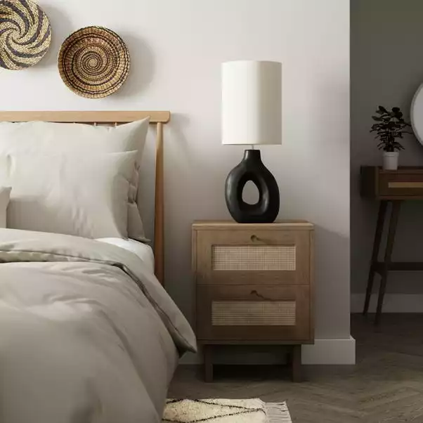 Dunelm Indi 2 Drawer Bedside Table, Mango Wood 1 Dunelm Indi 2 Drawer Bedside Table, Mango Wood