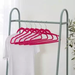 Dunelm Set Of 30 Flocked Hangers