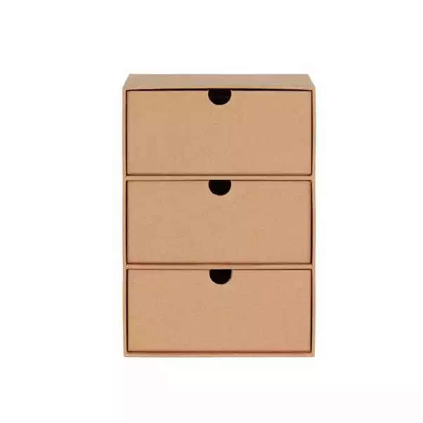 Dunelm Kraft Stationery Drawers 2 Dunelm Kraft Stationery Drawers - Image 2