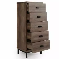 Dunelm Fulton Tall 5 Drawer Chest, Pine Effect -Dunelm Sales Store 30773096 alt04