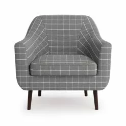 Dunelm Eddie Window Pane Check Tub Armchair -Dunelm Sales Store 30774780 alt02