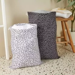 Dunelm Set Of 2 Dotty Laundry Bags
