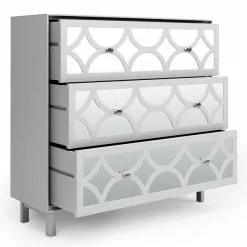 Dunelm Delphi 3 Drawer Chest, Grey & Mirrored 10 Dunelm Delphi 3 Drawer Chest, Grey & Mirrored -Dunelm Sales Store 30775917 alt04