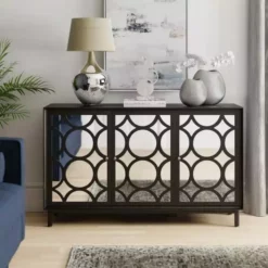 Dunelm Delphi Large Black Sideboard