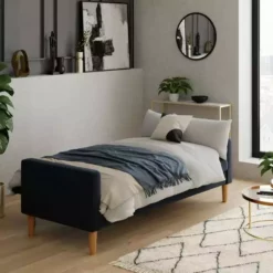 Dunelm Jacob Velvet Sofabed Luxe Navy -Dunelm Sales Store 30776264 alt03