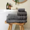 Dunelm Organic Cotton Charcoal Towel