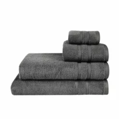 Dunelm Organic Cotton Charcoal Towel -Dunelm Sales Store 30776382 alt02