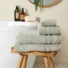 Dunelm Organic Cotton Sage Towel