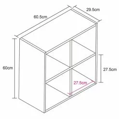 Lloyd Pascal Black 4 Cube Storage Unit -Dunelm Sales Store 30777555 alt06