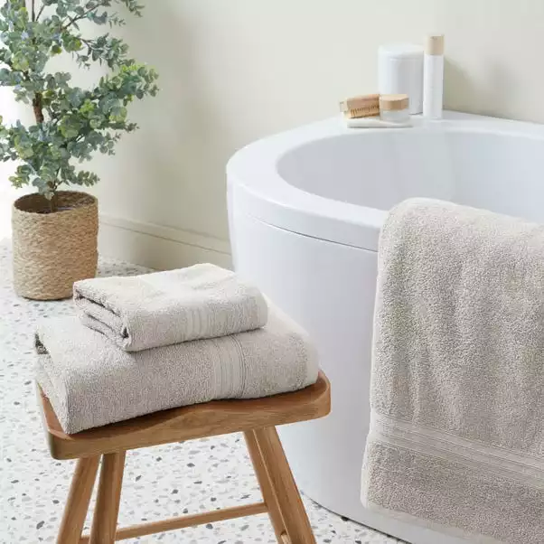 Dunelm So Soft Silver Towel 1 Dunelm So Soft Silver Towel